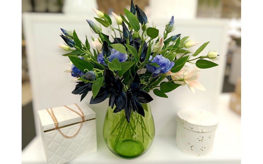 Wazon szklany 23 cm zielony 4856 San Miguel recykling DB22