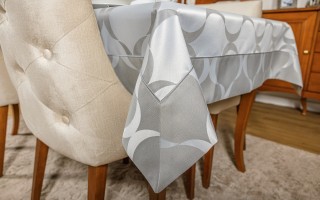 Obrus Posejdon szary 140x350 cm