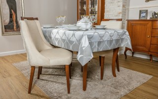 Obrus Posejdon szary 140x350 cm