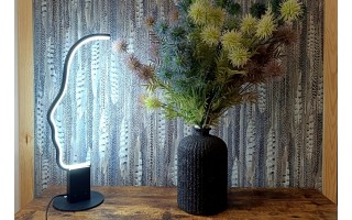 Wazon szklany 23 cm Stoneware Czarny