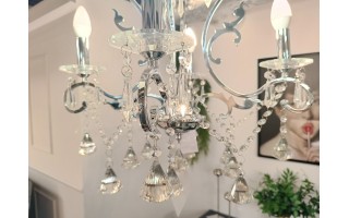Lampa sufitowa kryształowa Ampiro 4xE14
