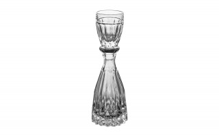 Karafka kryształowa 140 ml DAPHNE z kieliszkiem