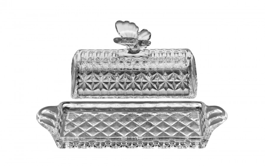 Maselnica kryształowa 20,5 cm Butterfly