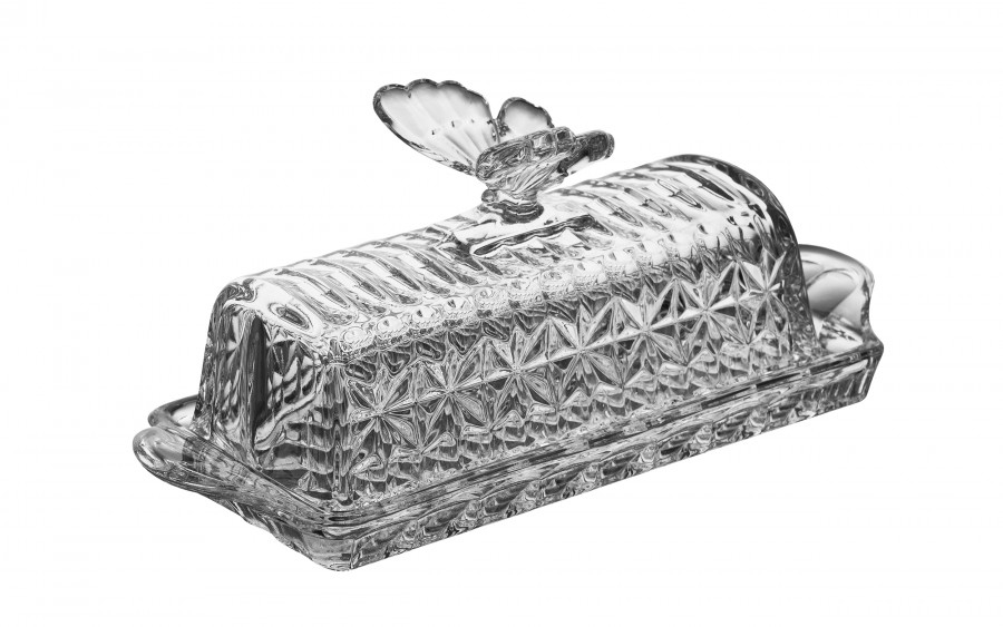 Maselnica kryształowa 20,5 cm Butterfly