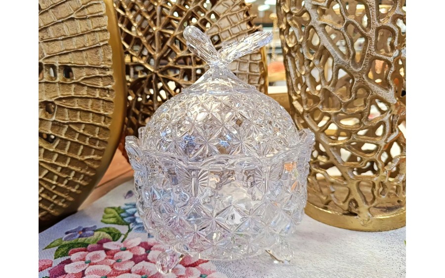 Bomboniera kryształowa 20 cm Butterfly new