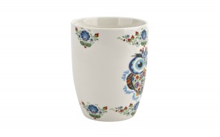 Kubek porcelanowy z zaparzaczem 350 ml Sowa Etno