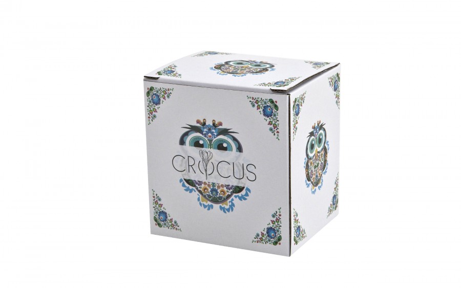 Kubek porcelanowy z zaparzaczem 350 ml Sowa Etno