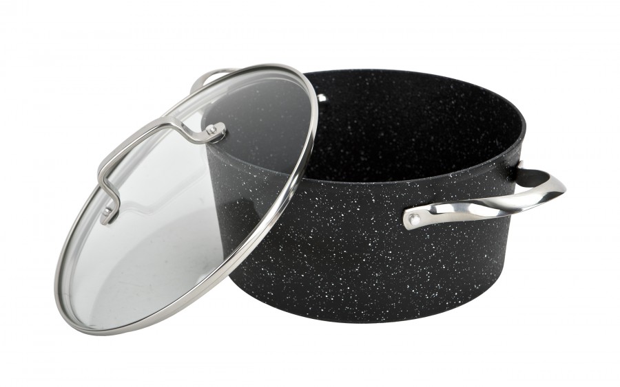 Garnek z pokrywką 24 cm na indukcję Alu Crossroad