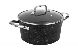 Garnek z pokrywką 24 cm na indukcję Alu Crossroad