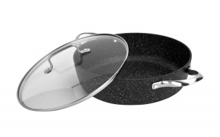 Garnek z pokrywką 28 cm na indukcję Alu Crossroad