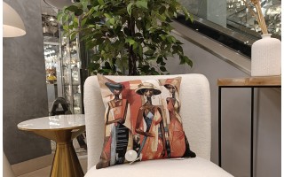 Poszewka dekoracyjna 45x45 cm Kobiety 6220 Gobelinowa Premium