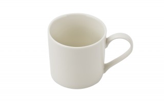 Kubek porcelanowy 400 ml szeroki kremowy