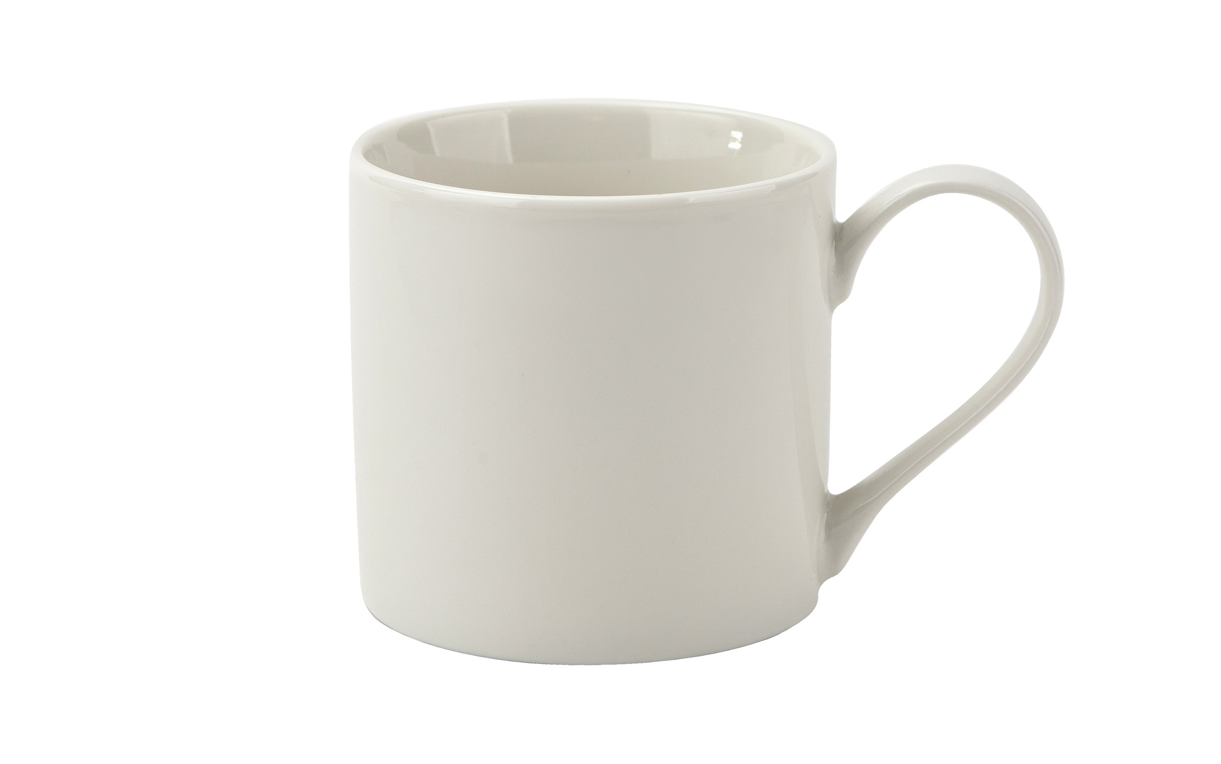 Kubek porcelanowy 400 ml szeroki kremowy