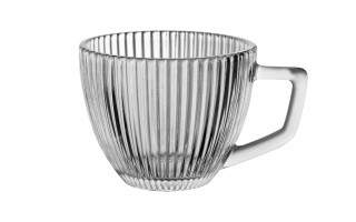 Filiżanka szklana 250 ml + spodek Selena