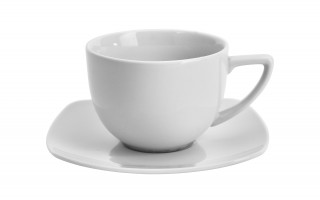 Filiżanka porcelanowa 220 ml + spodek Biała