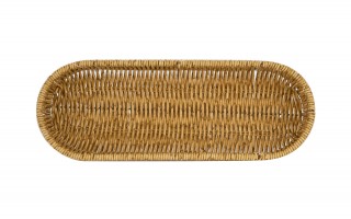 Koszyk owalny 31x11,5x6 cm jasny brąz 7773