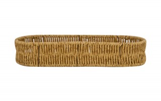 Koszyk owalny 31x11,5x6 cm jasny brąz 7773