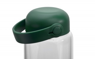 Szklana butelka na wodę 540 ml Fuori zielona