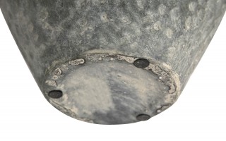 Wazon ceramiczny 31,5 cm szaro-złoty TY0413
