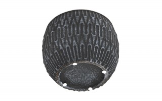 Ceramiczna Osłonka na doniczkę 15,5 cm Czarno-złota