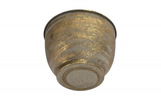 Metalowa osłonka na doniczkę 15 cm złota