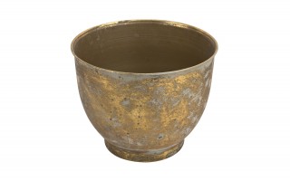 Metalowa osłonka na doniczkę 20 cm złota