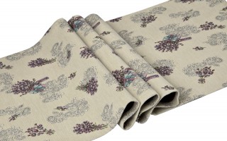 Bieżnik na stół 50x150 cm Eden 1232/410 Lawendy gobelinowy