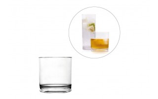 Nietłukąca szklanka do whisky 250 ml z poliwęglanu