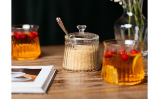 Cukiernica szklana 250 ml z pokrywą MIA1098