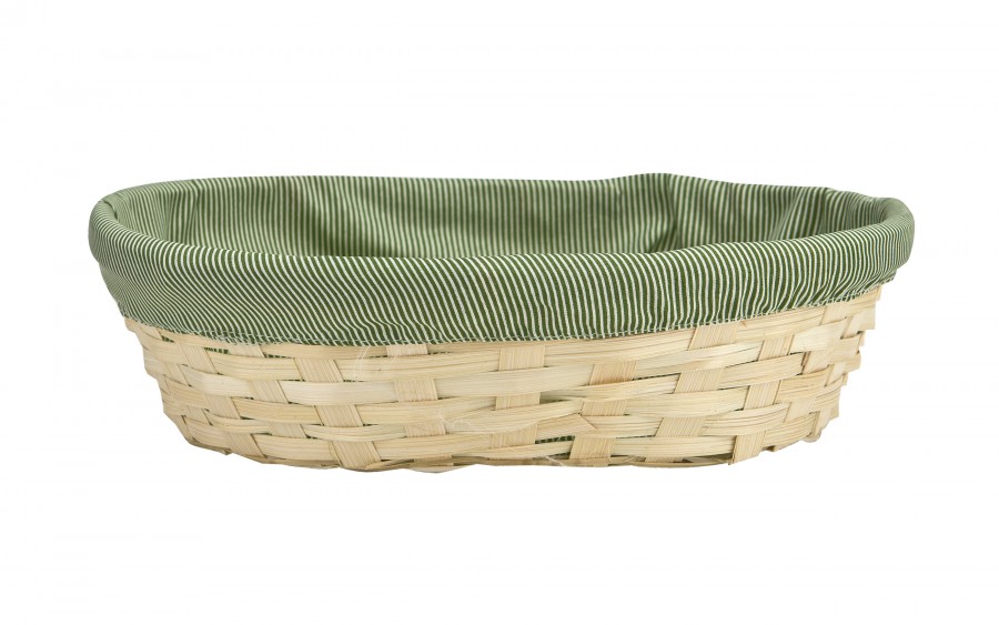 Bambusowy koszyk dekoracyjny 29x21x7 owalny