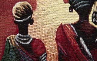 Poszewka dekoracyjna 45x45 cm Afrykanka 6218 Gobelinowa Premium