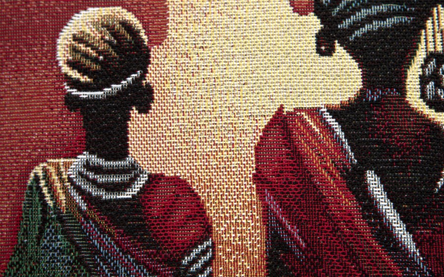 Poszewka dekoracyjna 45x45 cm Afrykanka 6218 Gobelinowa Premium