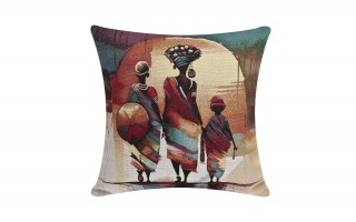 Poszewka dekoracyjna 45x45 cm Afrykanka 6218 Gobelinowa Premium