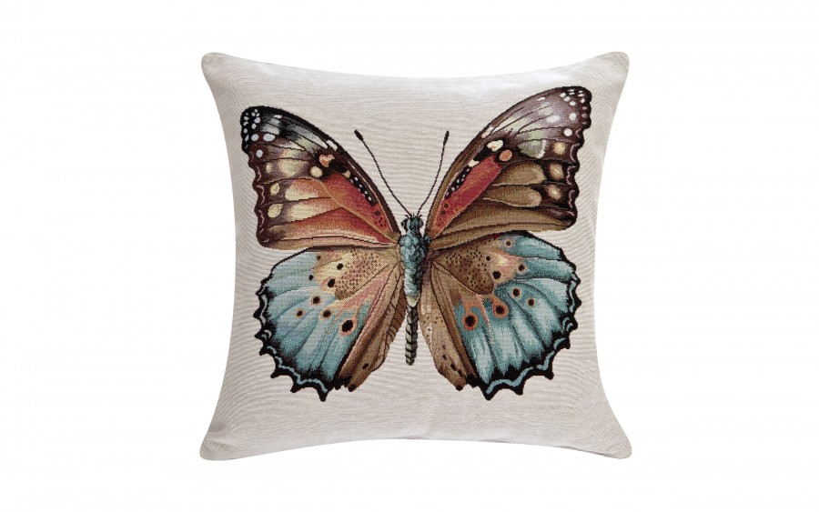 Poszewka dekoracyjna 45x45 cm Motylek Gobelinowa Premium