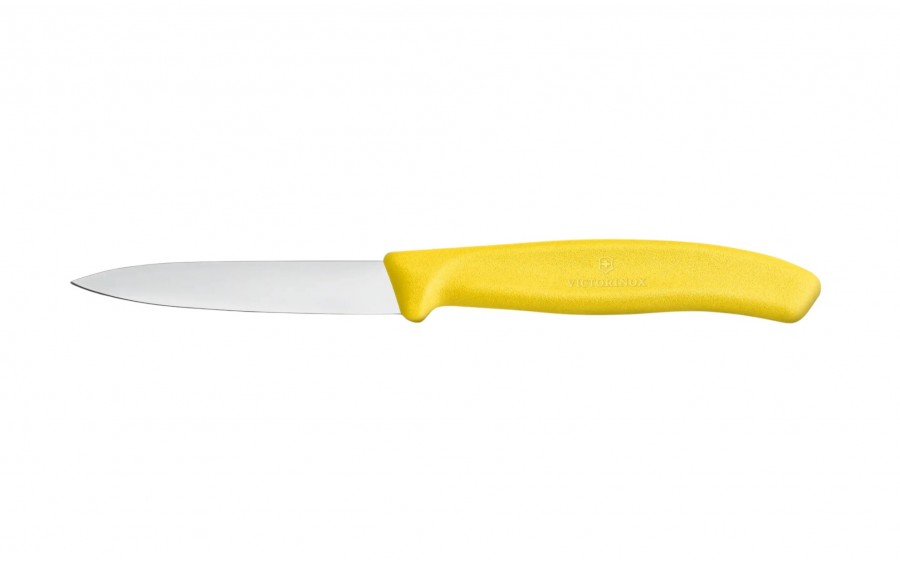 Nóż do warzyw i owoców 8 cm Swiss Classic Żółty gładkie ostrze