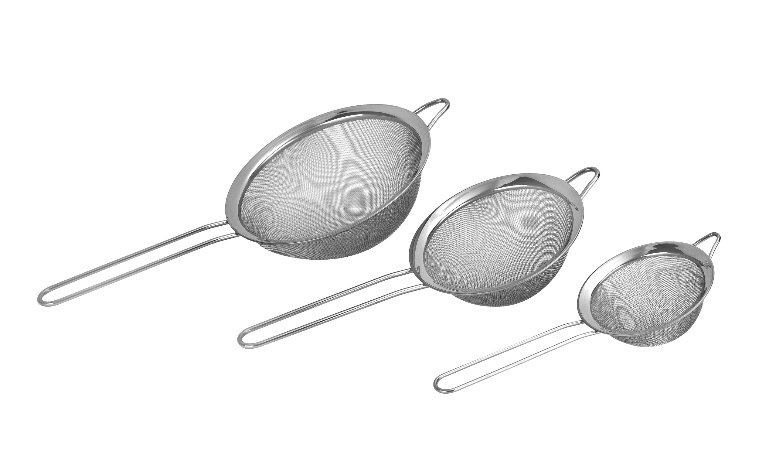 Zestaw 3 sitek cedzakowych Ø10/14/18 cm Kinghoff