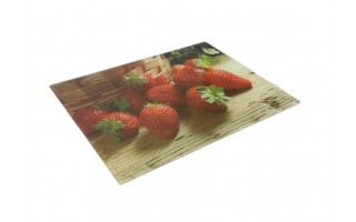 Deska szklana 40x30 cm Aria Truskawki HTXD1150