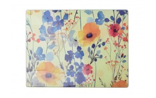 Deska szklana 40x30 cm Aria Kwiaty Polne HTXD0887