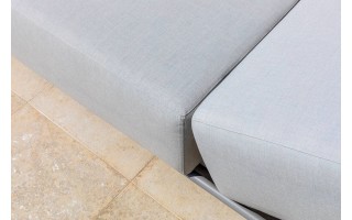 Leżak ogrodowy na balkon HUG szarobeżowy