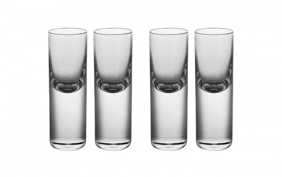Komplet 4 kieliszków do wódki 30 ml Gothic