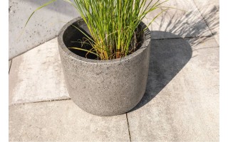 Donica na taras 10843 szara 31 cm