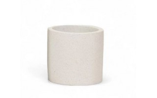Donica na taras 10846 biała 18 cm