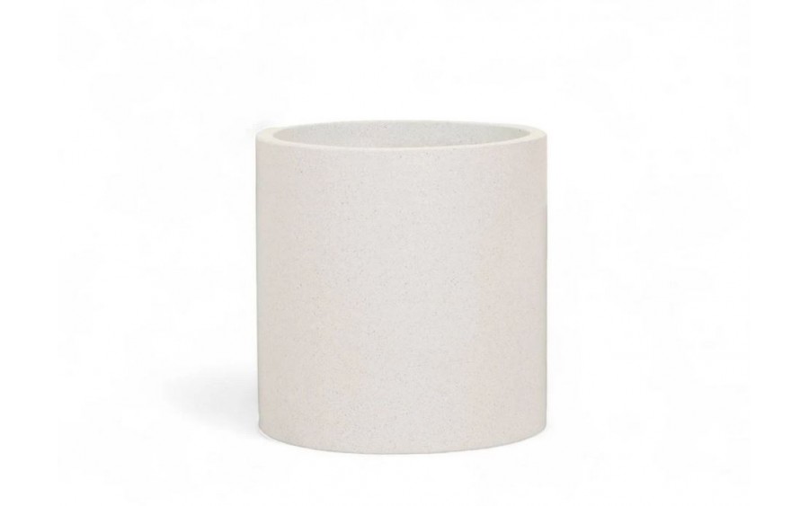 Donica na taras 10846 biała 40 cm