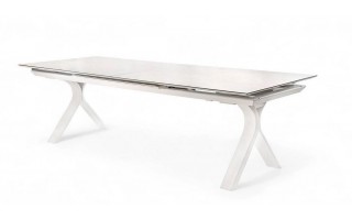 Stół ogrodowy TORO 260 - 360 cm biały