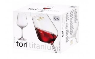 Kieliszek do wina czerwonego 490 ml Tori Titanium