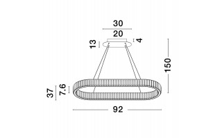 Lampa wisząca AURELIA Gold 9333073