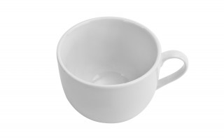 Filiżanka porcelanowa 220 ml Biała okrągłe ucho