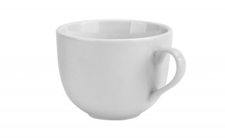 Filiżanka porcelanowa 220 ml Biała okrągłe ucho