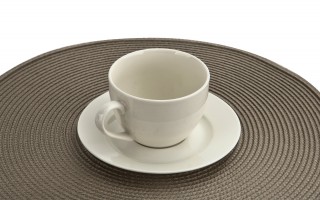Filiżanka porcelanowa 220 ml + spodek Krem P2388