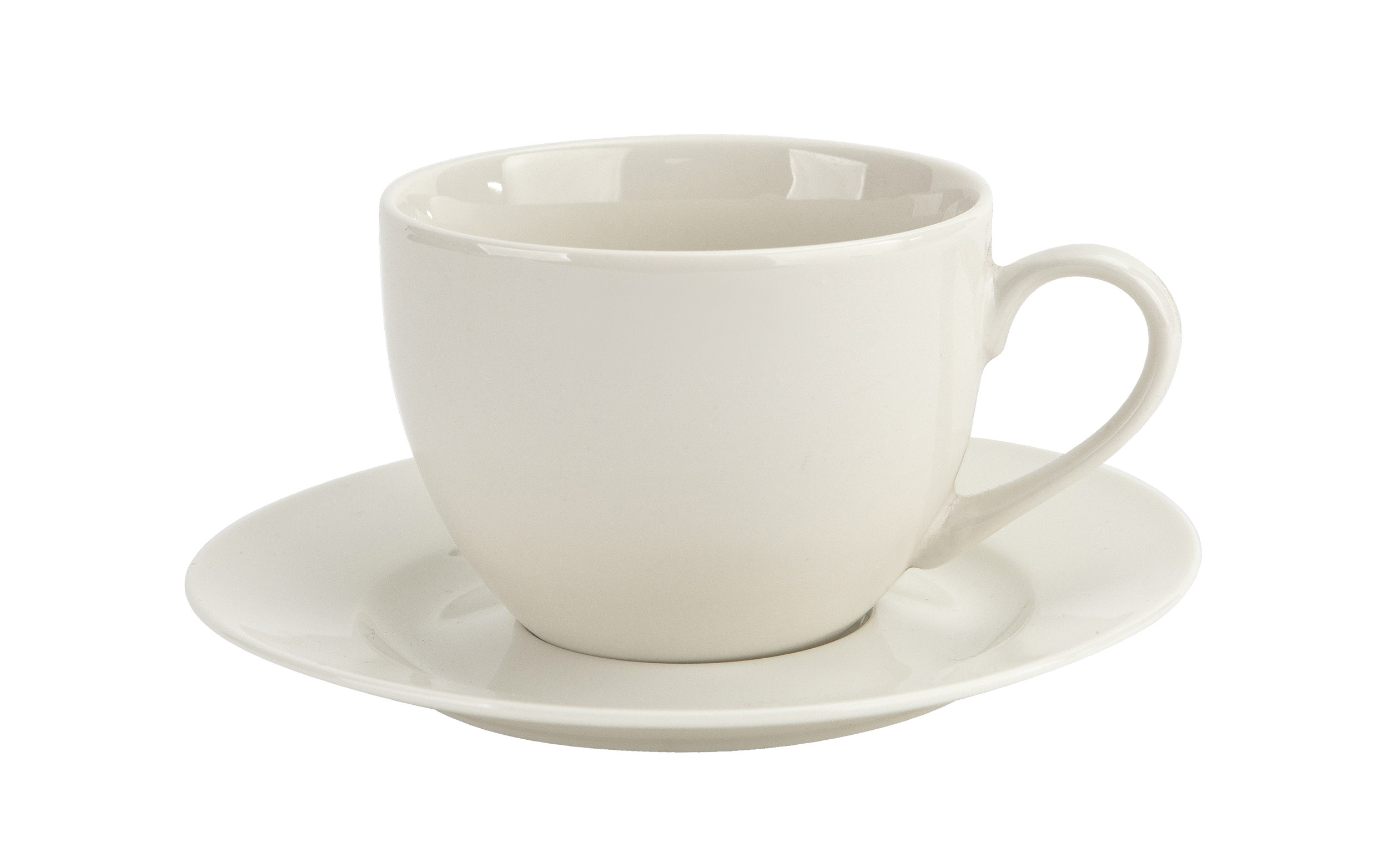Filiżanka porcelanowa 220 ml + spodek Krem P2388